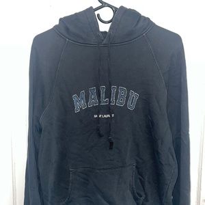 Saint Laurent navy Malibu hoodie
